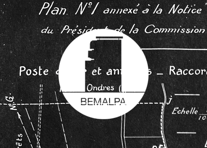 Plan du champ de tir de Bayonne et Ondres