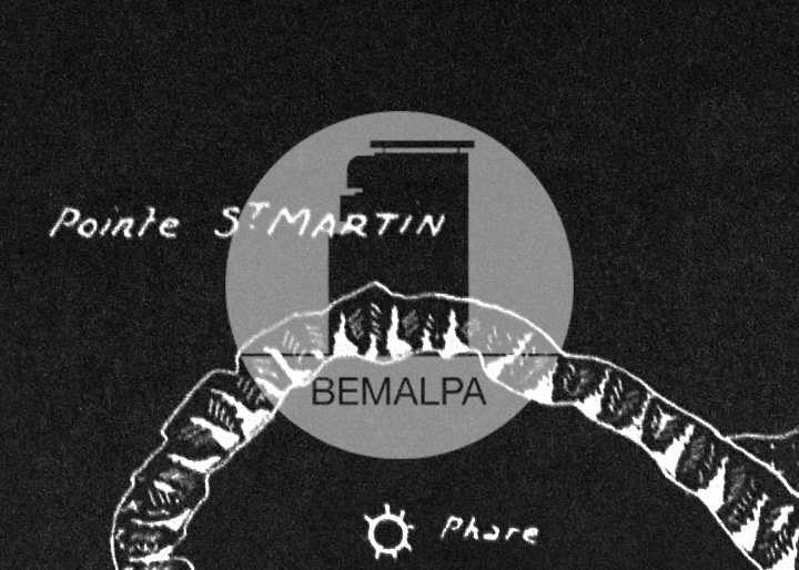 Carte des bunkers et tunnels Biarritz pointe Saint-Martin