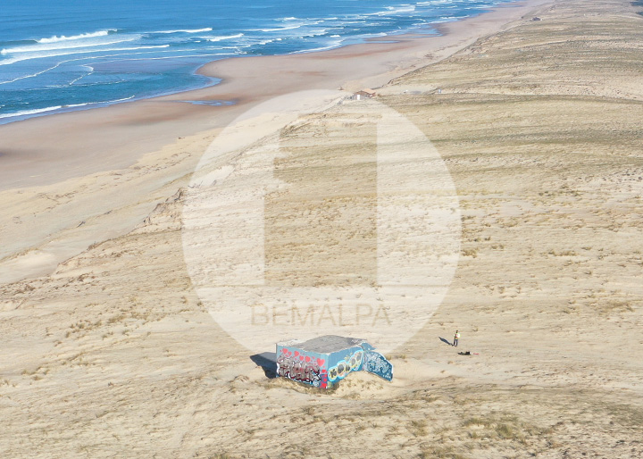 Bunker plage Lette Blanche St-Girons Mur Atlantique Landes