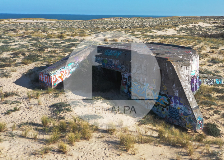 Blockhaus Cap-Ferret plage de la Garonne bunker Cap-Ferret Truc Vert