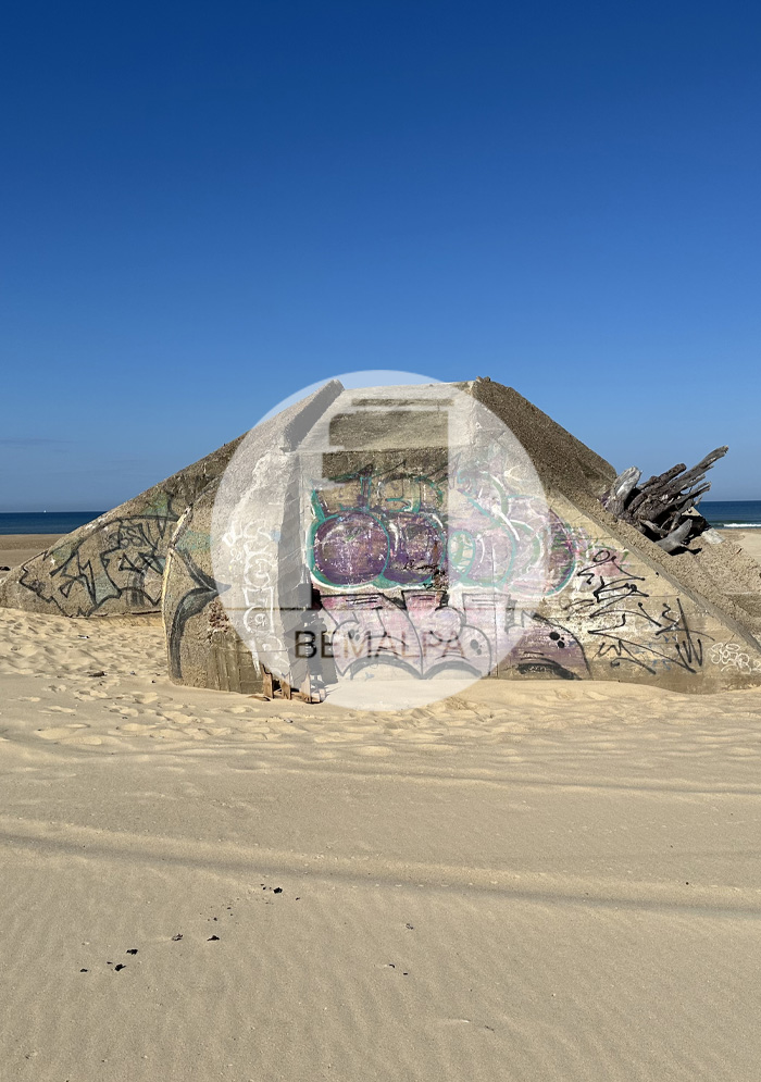 Blockhaus de Lacanau-Océan plage du Lion Sud en Gironde Mur Atlantique bunkers