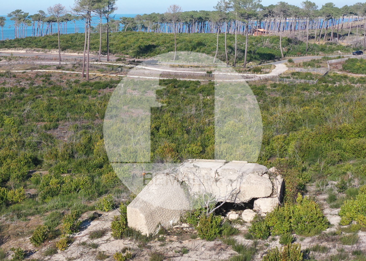 Blockhaus plage du Petit Nice à La-Teste-de-Buch Bassin d'Arcachon bunker Mur Atlantique