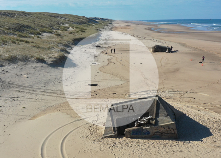 Lacanau les blockhaus de la Plage du Lion