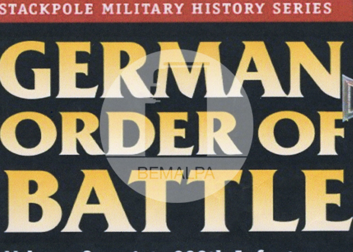 German order of battle WW2