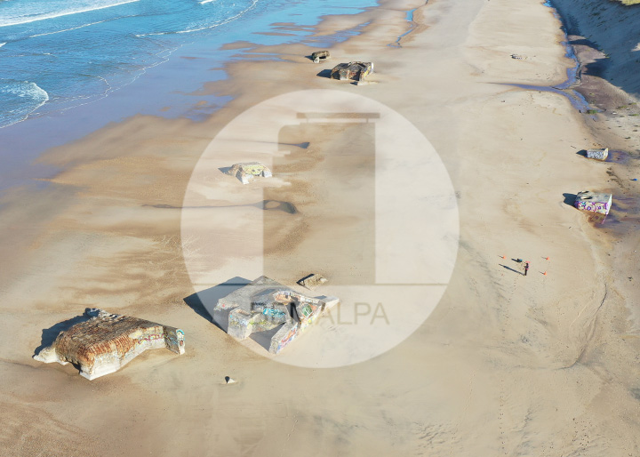 Atlantikwall et blockhaus plage du Gurp à Grayan bunkers Atlantikwall Médoc