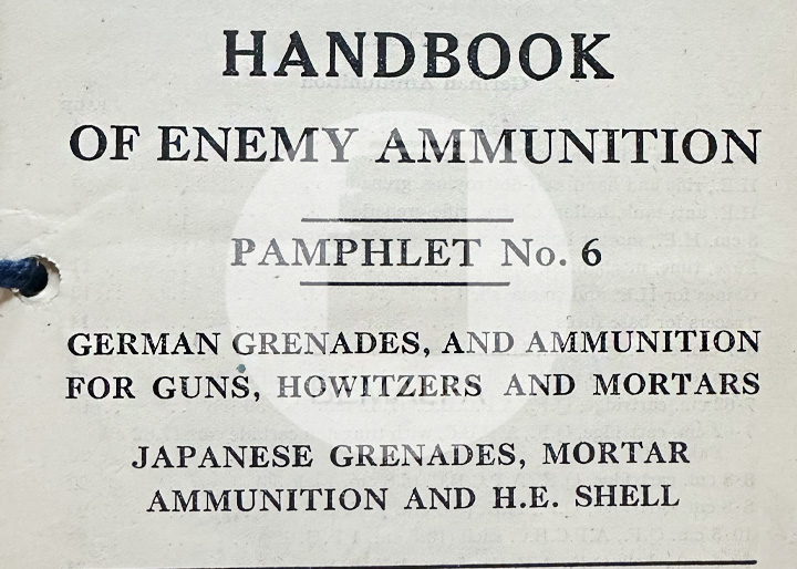 Étude technique des munitions allemandes sur le Mur de l'Atlantique