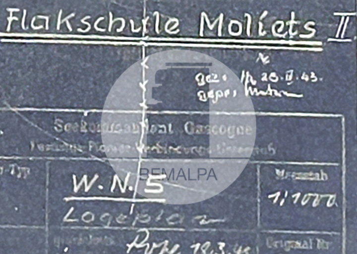 Moliets FlakSchule II Atlantikwall Moliets-et-Maâ Mur Atlantique