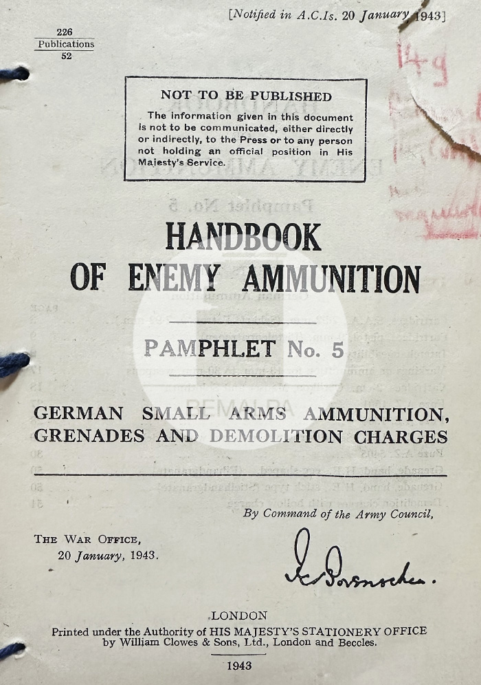 Munitions allemandes 1943