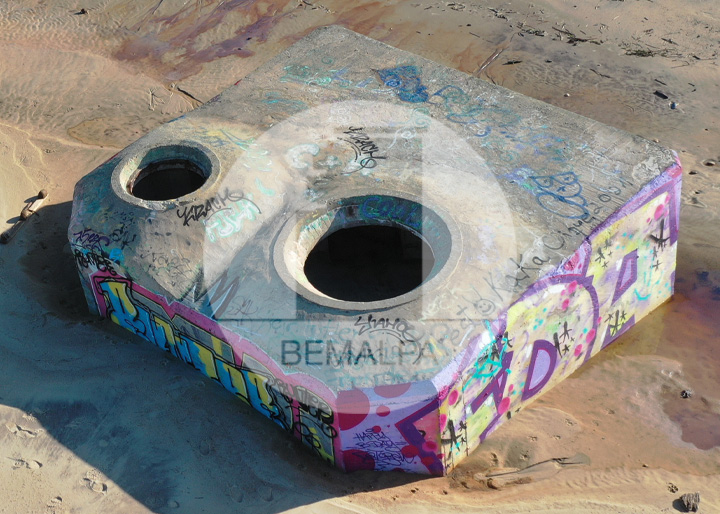 Bunker Bf69 Atlantikwall Ringstand für Schweren Granatenwerfer