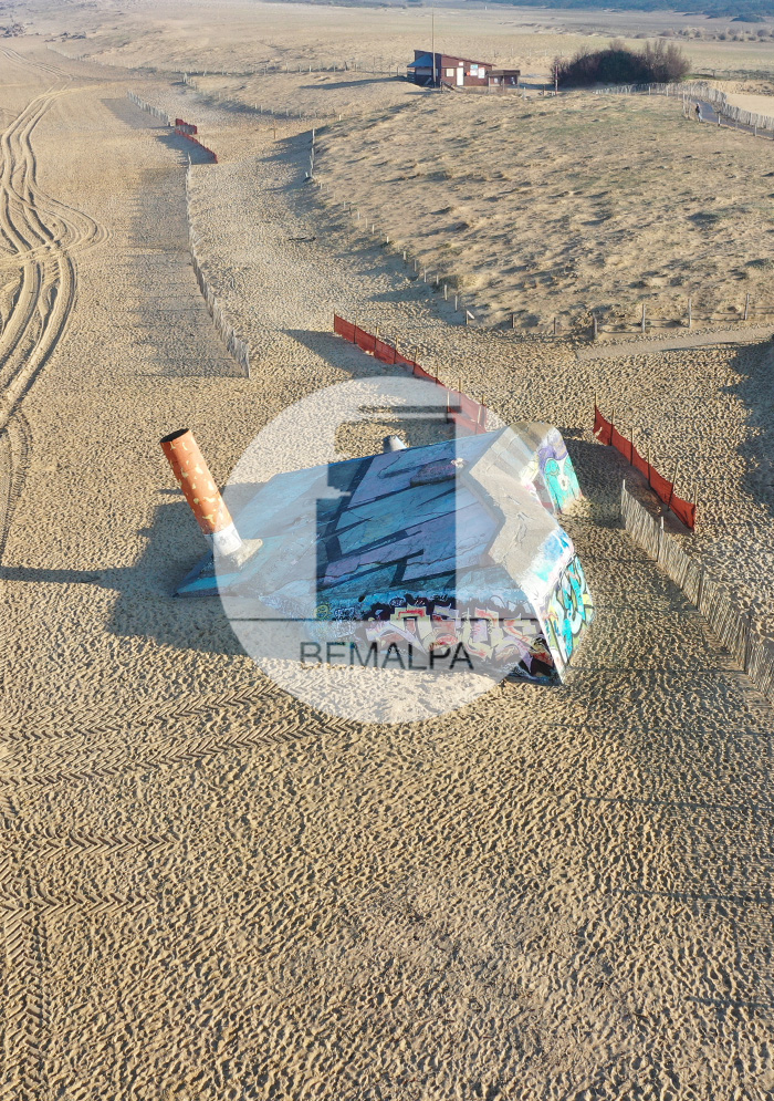Bunkers de la plage du Métro Mur Atlantique Tarnos blockhaus Landes Atlantikwall