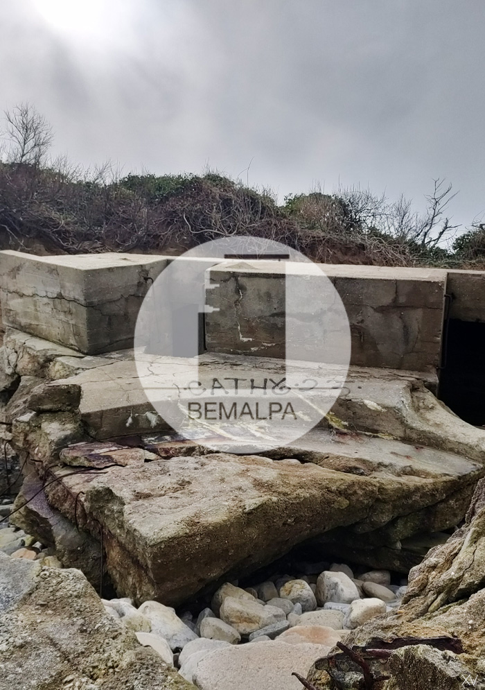 Cuves pour canons de la batterie Schwalde Atlantikwall Ile d'Oléron Mur Atlantique Oléron