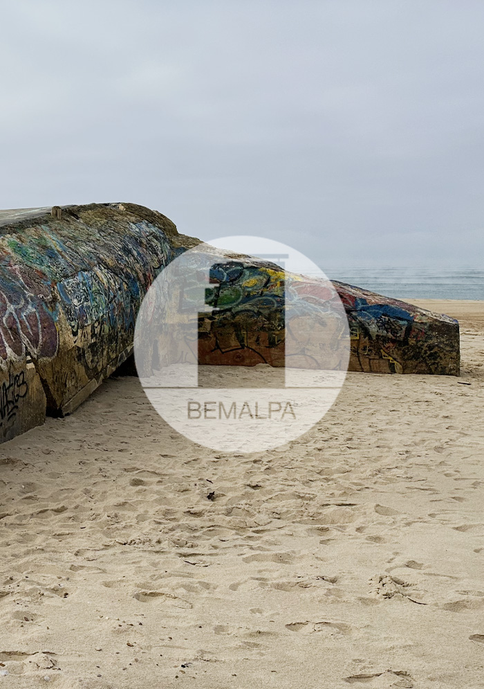 Bunkers de la plage d'Hossegor dans les Landes