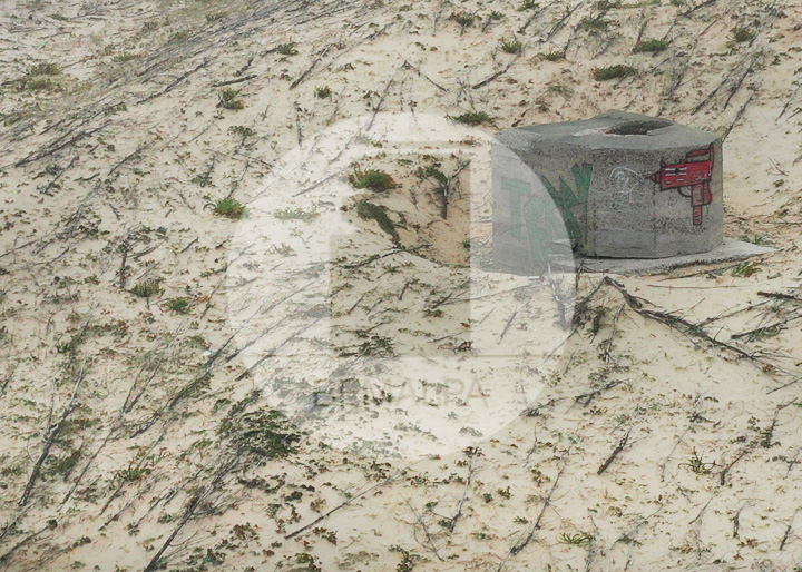Bunkers de la plage sud de Messanges Mur Atlantique dans les Landes