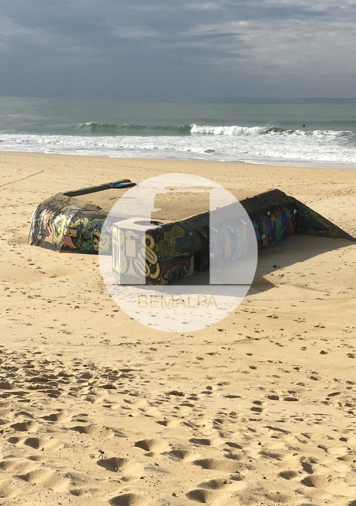 Bunkers plage des Casernes à Seignosse Mur Atlantique Landes Bunkers plage des Casernes à Seignosse Mur Atlantique Landes