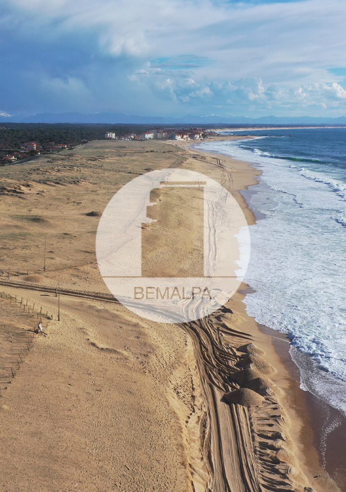 Bunkers de la plage d'Hossegor dans les Landes