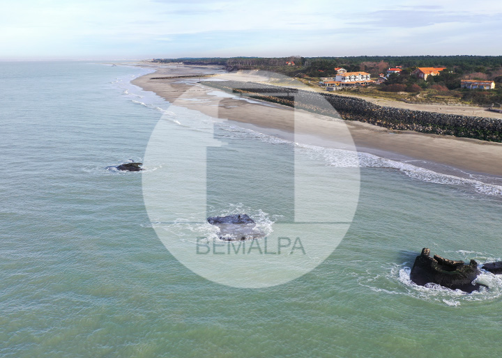 Bunkers plage de l'Amélie à Soulac-sur-Mer Mur Atlantique Gironde