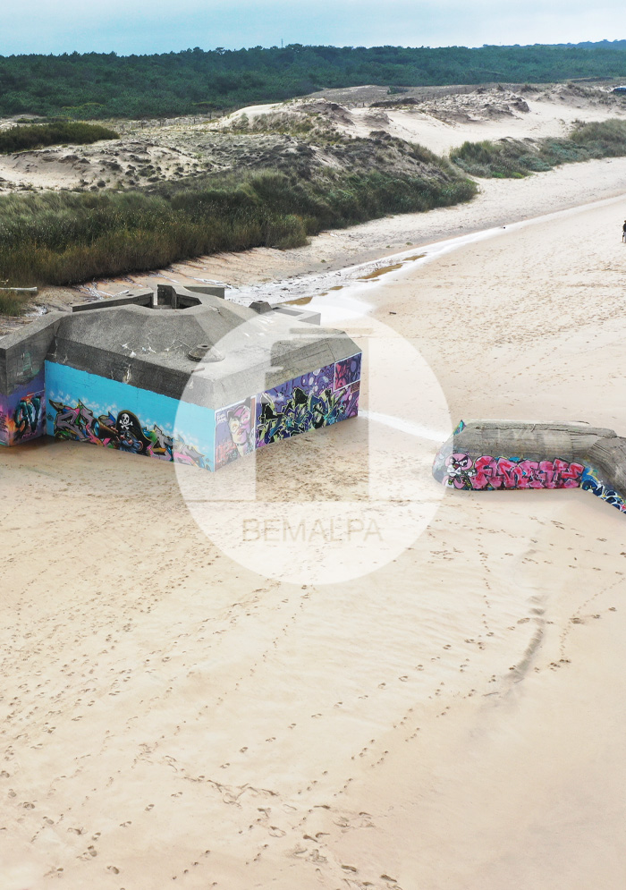 Bunkers Vensac Mur Atlantique plage de Vensac Médoc Atlantikwall Gironde