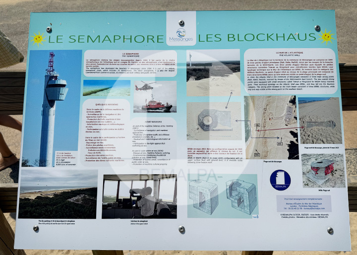 Plateau d'informations sur les bunkers de la plage de Messanges