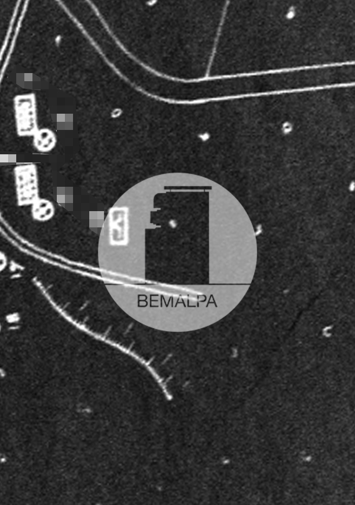 Plan de la batterie lourde de Mondeguy Mur Atlantique Pyrénées-Atlantiques bunkers Côte-basque