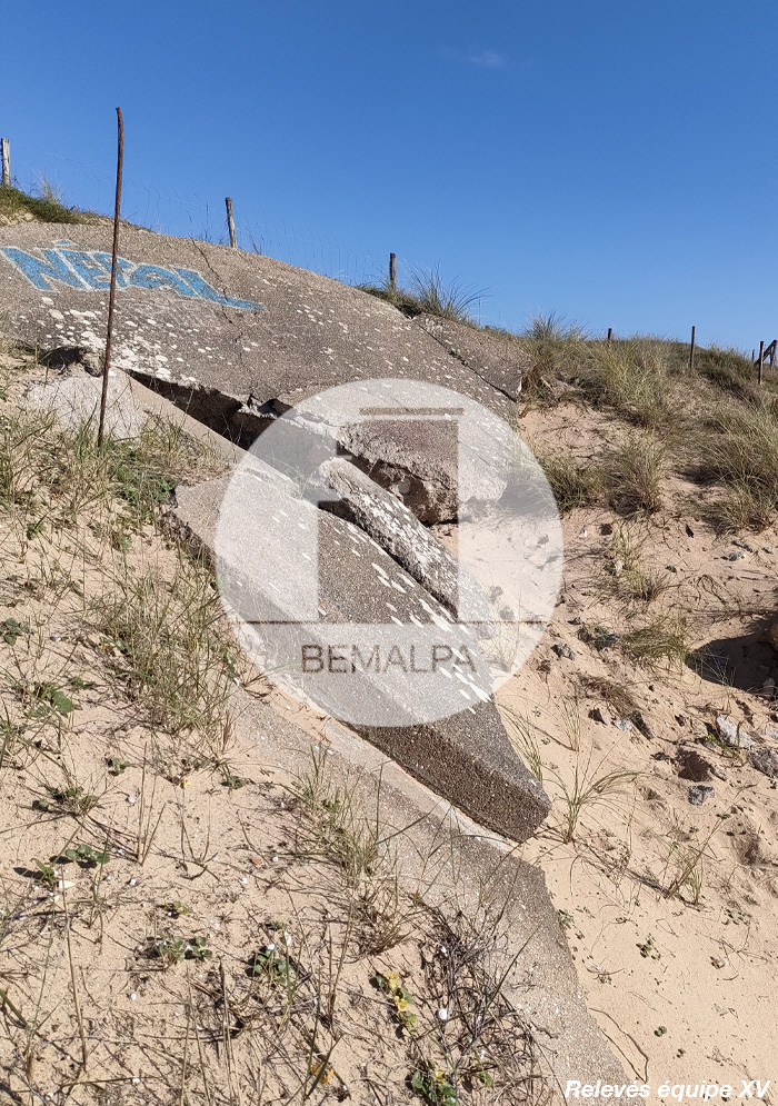 Les bunkers de la plage de la Cotinière Mur Atlantique Ile d'Oléron blockhaus de Charente-Maritime